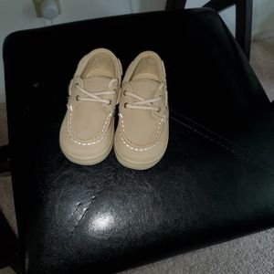 Sperry Boat Shoe, light brown, size 4 toddler